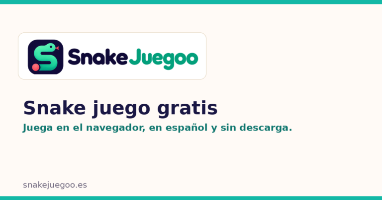 SnakeJuegoo, snake juego gratis para compartir